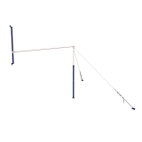 Перекладина гимнастическая пристенная (на растяжках) ZAVODSPORTA