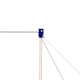 Перекладина гимнастическая пристенная (на растяжках) ZAVODSPORTA