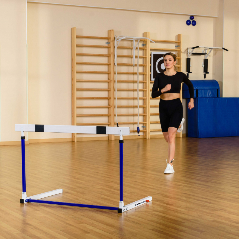 Барьер для легкой атлетики переменной высоты (складной, с противовесом) ZAVODSPORTA