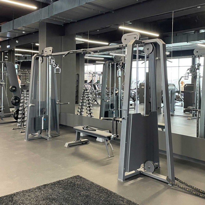 Кроссовер с изменением высоты. Стек 2 x A3016 100 кг DHZ Fitness