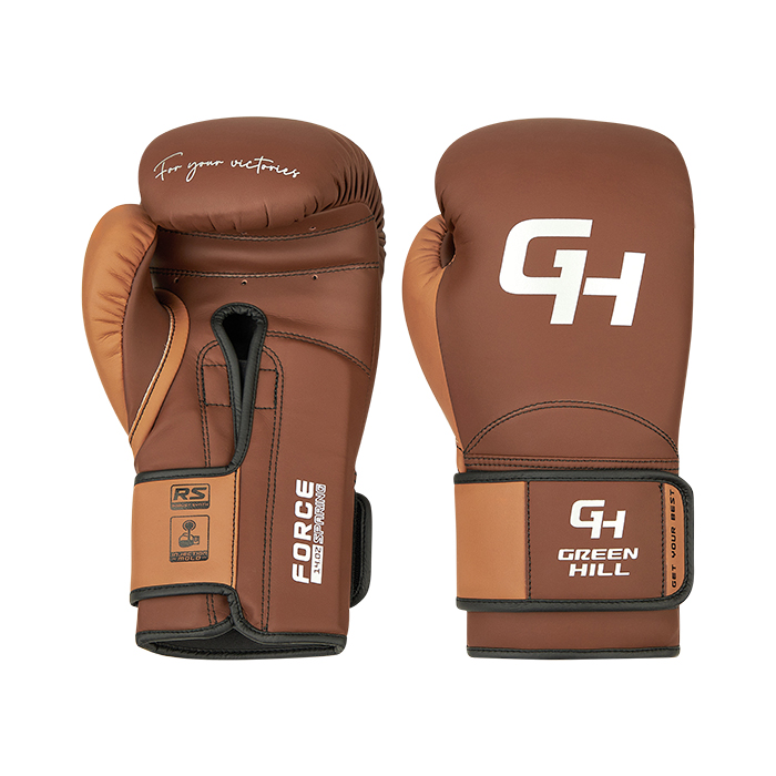 Боксерские перчатки Force SPARRING Коричнево-табачный Green Hill CNBGKS-770 16oz