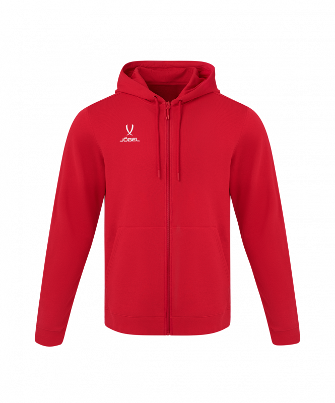Флисовое худи на молнии ESSENTIAL Cotton Fleece FZ Hoodie, красный, детский, размер YS, JÖGEL ЦБ-00004814
