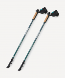 Палки для скандинавской ходьбы BERGER Travel Balance, 80-135 см, 2-секционные, сине-зеленый, размер Б/Р ЦБ-00008750