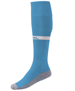 Гетры футбольные CAMP ADVANCED SOCKS, голубой/белый, размер 39-42, Jögel ЦБ-00001341