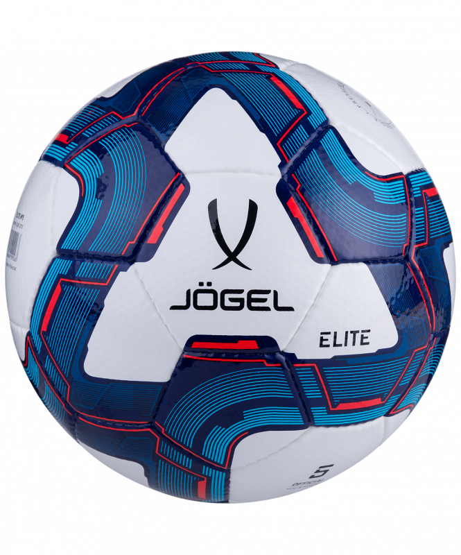 Мяч футбольный Elite №4, белый/синий/красный, Jögel УТ-00016941