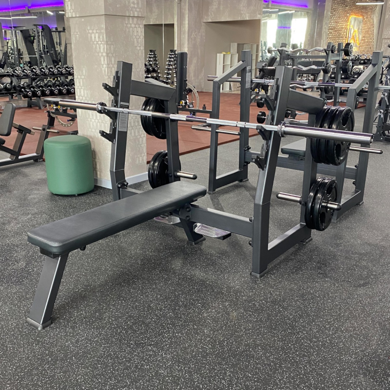 A3043М Скамья-стойка для жима штанги лёжа с площадкой для страховки TANGEN