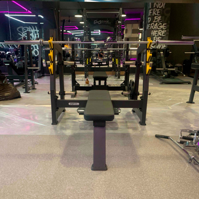 A3043М Скамья-стойка для жима штанги лёжа с площадкой для страховки TANGEN