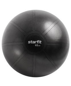 Фитбол высокой плотности GB-110 антивзрыв, 1200 гр, черный, 65 см, Starfit