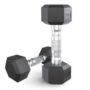 Гантель гексагональная UNIX Fit обрезиненная 2.5 кг / шт DBHEX2_5