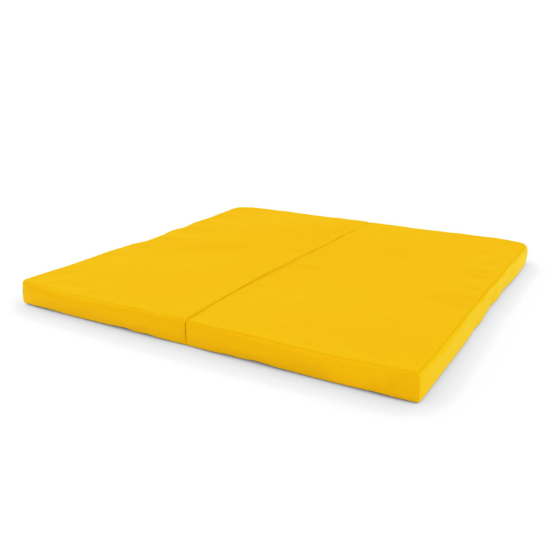 Мат (мягкий щит) Romana 1000*1000*60, в 2 сложения (желтый)