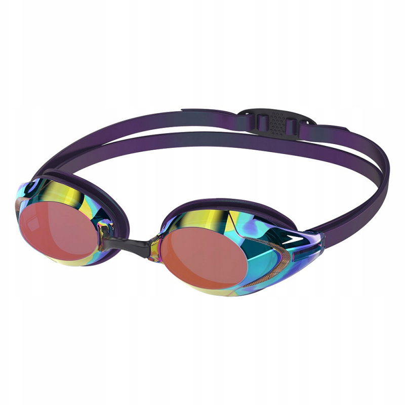 Очки для плав. SPEEDO Vanquisher 3.0 Mirrored, 8-00473700334, ЗЕРКАЛЬНЫЕ линзы, фиолетовая оправа