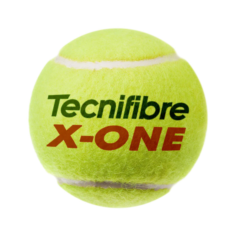 Мяч теннисный Tecnifibre X-One ATP 3B, 60XONE363, уп.3шт, одобр. ITF, войлок, нат.резина, желтый