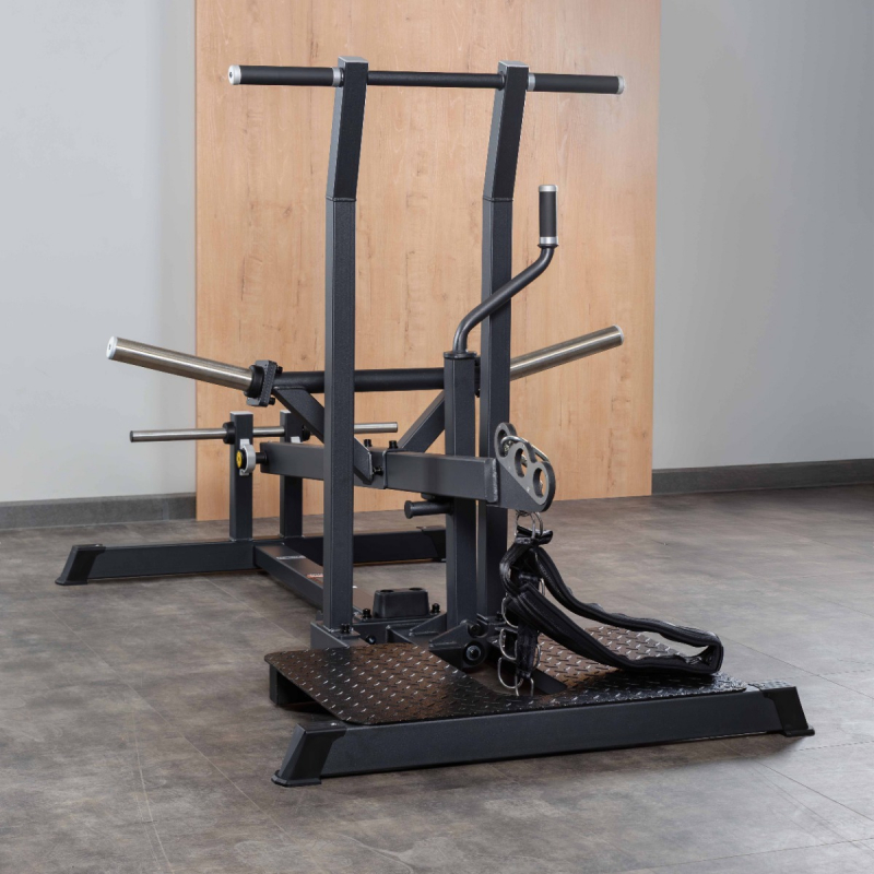 Приседания с поясом A607 DHZ Fitness