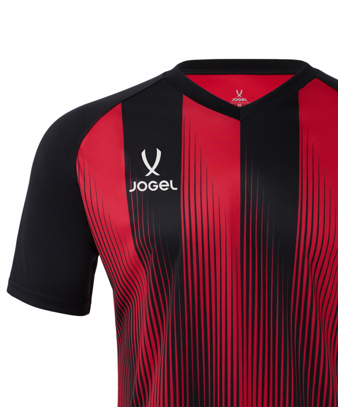 Футболка игровая JOGEL CAMP Striped Jersey, красный/черный, размер XL ЦБ-00007828