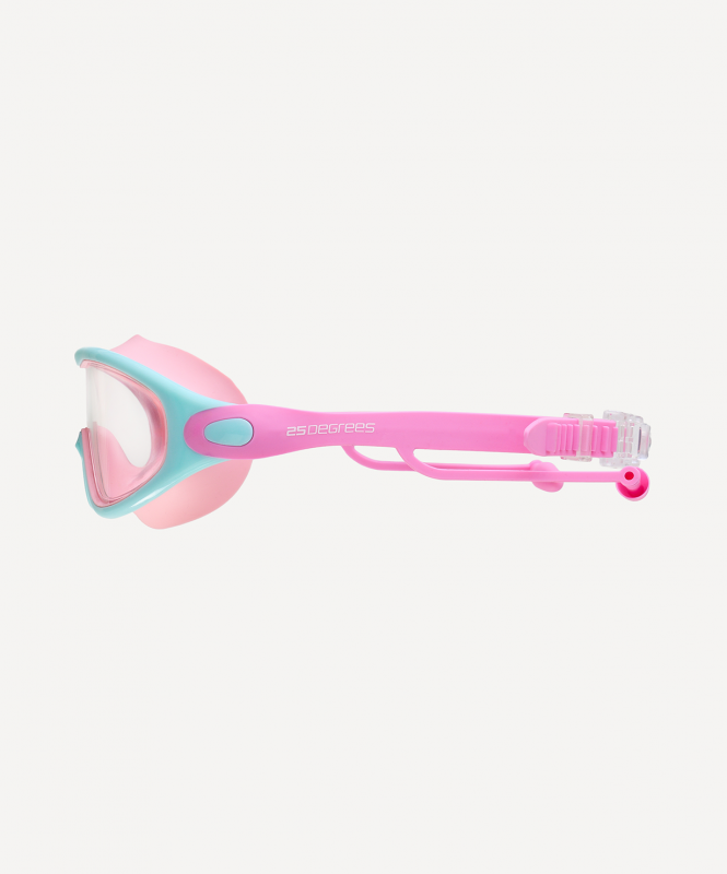 Очки-маска для плавания с берушами 25DEGREES Fusion Lilac/Turquoise/Pink, детский ЦБ-00005246