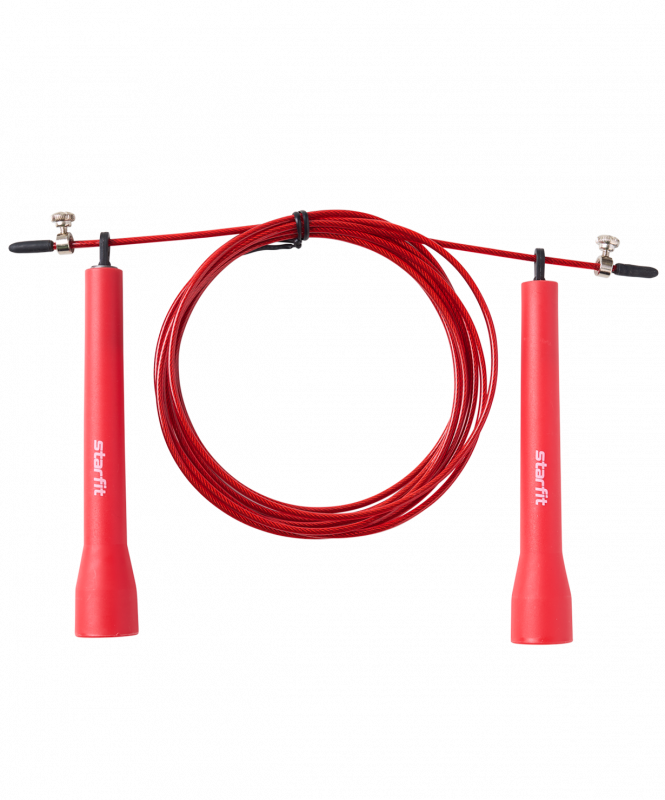 Скакалка RP-202, с подшипниками, с пластиковыми ручками, 3 м, красный, Starfit УТ-00019265
