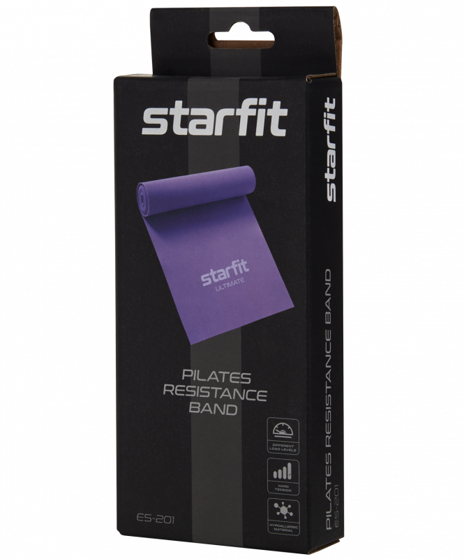 Лента для пилатеса ES-201 1200x150x0.35 мм, розовый пастель, Starfit УТ-00019254