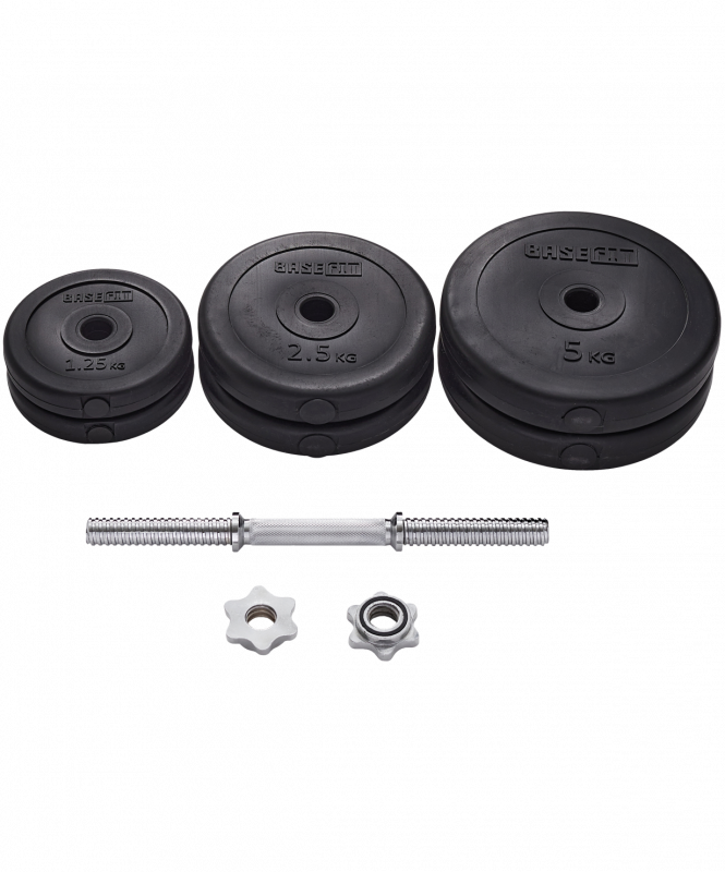 Гантель разборная пластиковая в коробке DB-720, 19.5 кг, BASEFIT ЦБ-00001681