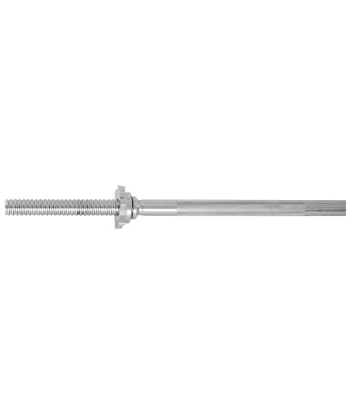 Гриф для штанги BB-103 прямой, d=25 мм, 120 см, металл, с металлическими замками, хром, Starfit