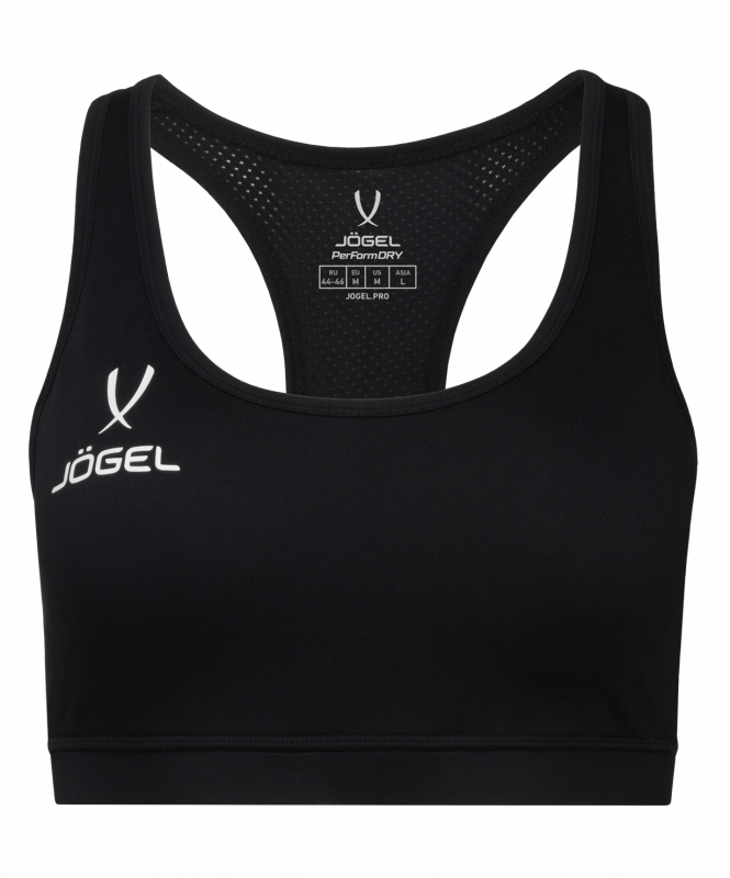 Бра тренировочное DIVISION PerFormDRY Womens Top, черный, размер XS, Jögel ЦБ-00004273