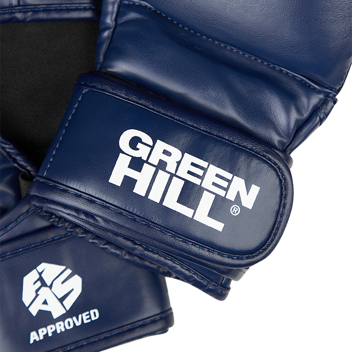 Кадетские перчатки для боевого самбо FIAS Approved синие Green Hill CSG-0117FIAS L