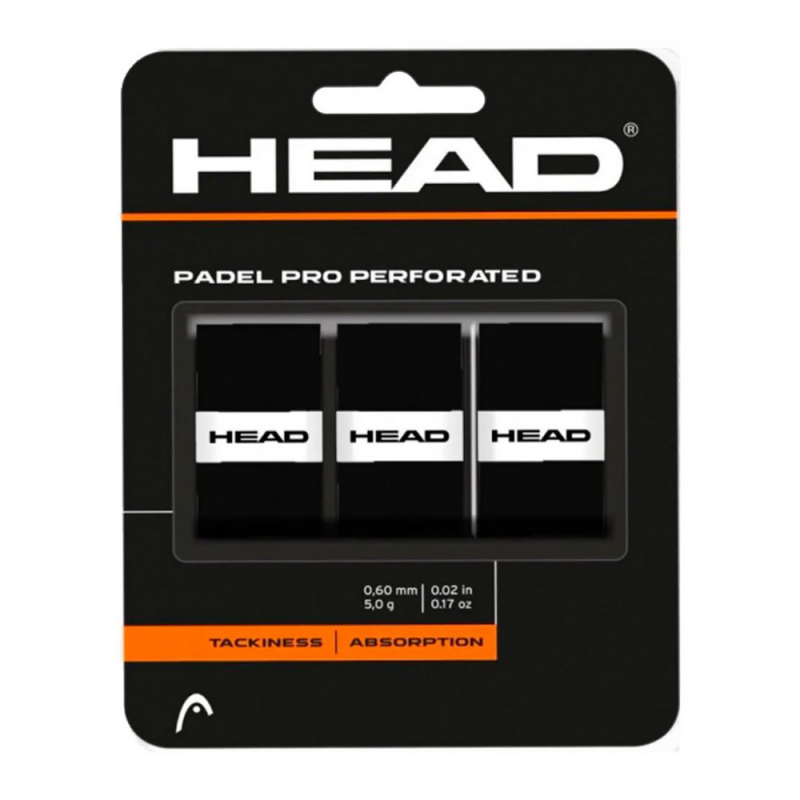 Овергрип Head Padel Pro, 285701-BK, 0.6 мм, 3 шт, черный