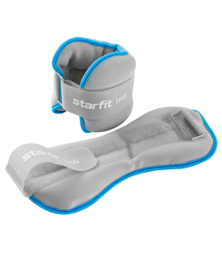 Утяжелители универсальные STARFIT WT-501, 1 кг, синий/серый УТ-00019071