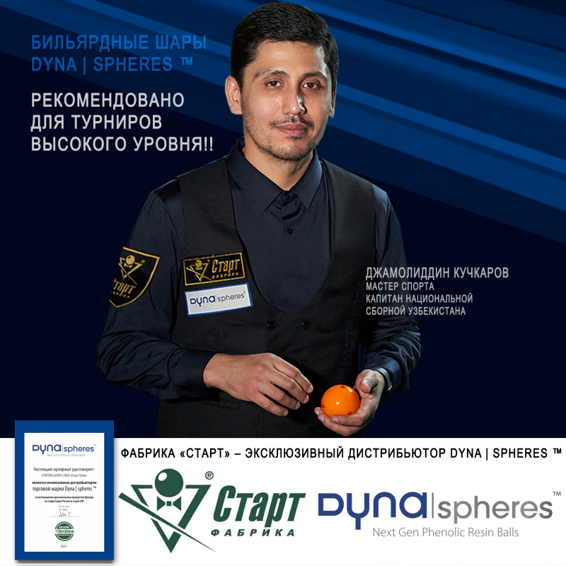 Биток Dynaspheres Prime Pyramid 67 мм Желтый с точками
