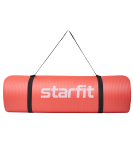 Коврик для йоги и фитнеса FM-301, NBR, 183x61x1.5 см, коралловый, Starfit УТ-00018923
