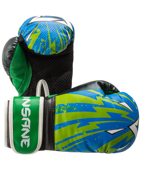 Набор для бокса DODGER, синий/зеленый, 23x17 см, 4 oz