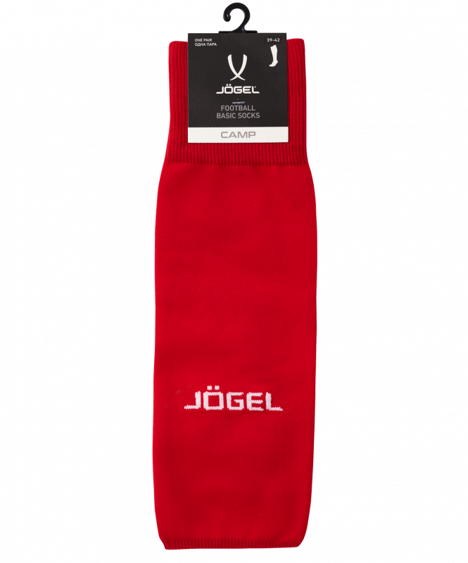 Гетры футбольные CAMP BASIC SOCKS, красный/серый/белый, размер 39-42, Jögel УТ-00021434