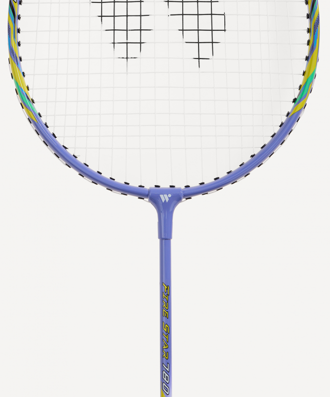 Набор для бадминтона WISH Firestar 780, 2 ракетки, 2 волана, голубой/фиолетовый ЦБ-00008285