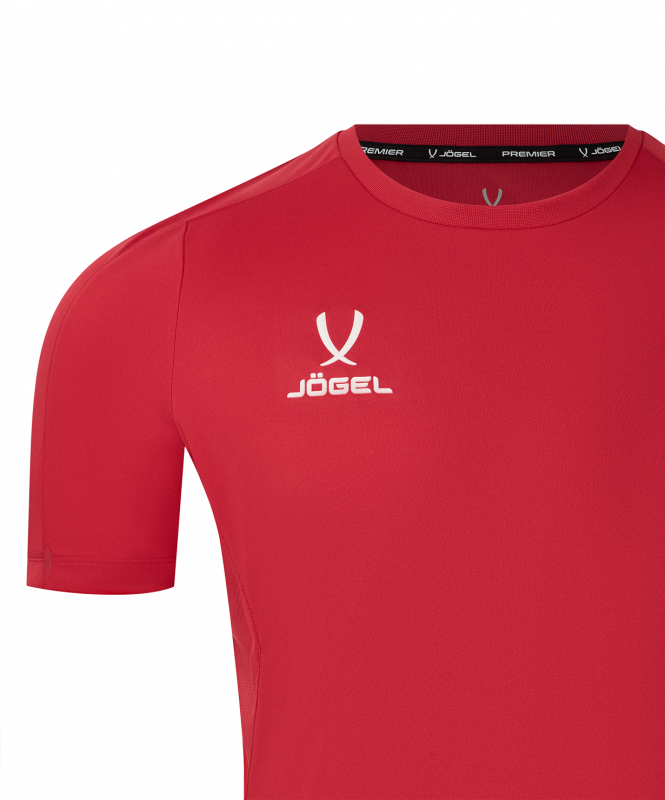 Футболка тренировочная JÖGEL PREMIER PerFormDRY Training Poly Tee, красный, размер L ЦБ-00004875