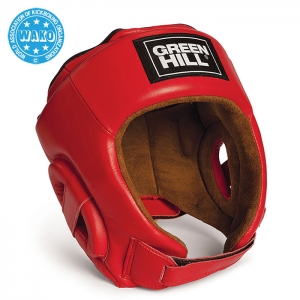 Кикбоксерский шлем BEST WAKO Approved красный Green Hill HGB-4016w XL