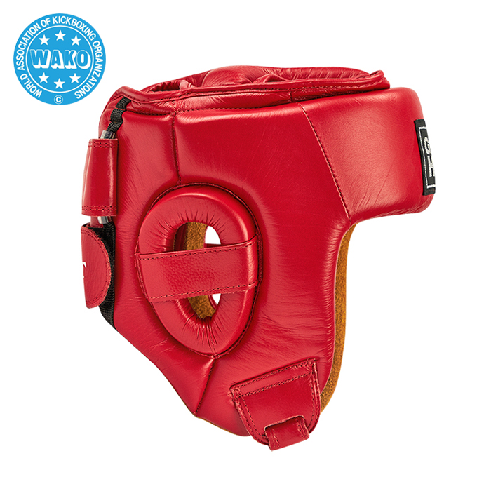 Кикбоксерский шлем BEST WAKO Approved красный Green Hill HGB-4016w XL