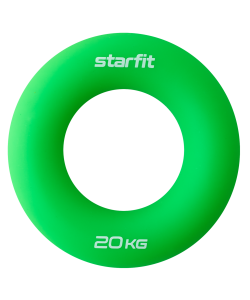 Эспандер кистевой Core ES-404 Кольцо, диаметр 8,8 см, 20 кг, силикогель, зеленый, Starfit