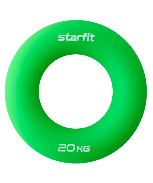 Эспандер кистевой ES-404 &quot;Кольцо&quot;, диаметр 8,8 см, 20 кг, силикогель, зеленый, Starfit