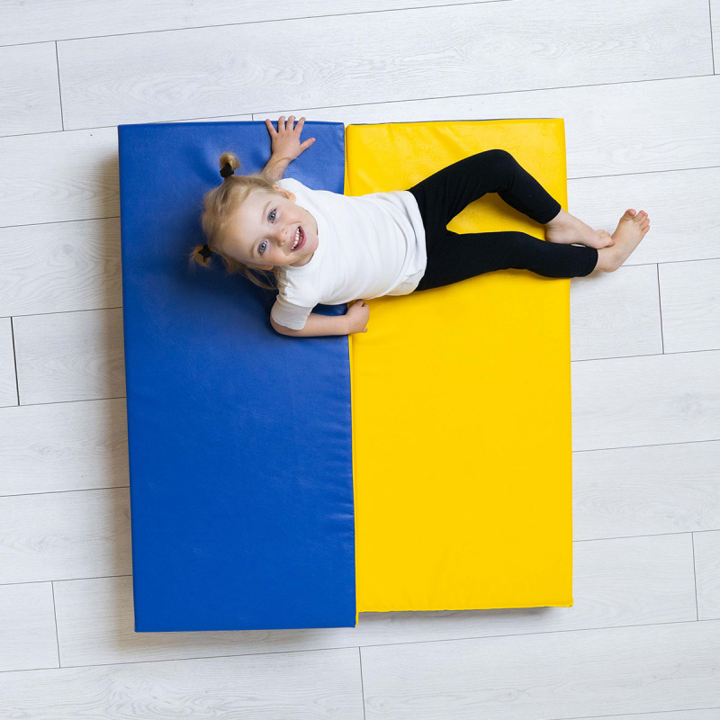 Мат (мягкий щит) Romana 1000*1500*60, в 3 сложения (желтый)