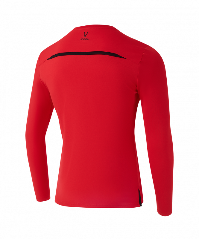 Футболка судейская с длинным рукавом DIVISION PerFormDRY Referee LS Tee, красный, размер S, JÖGEL ЦБ-00004995