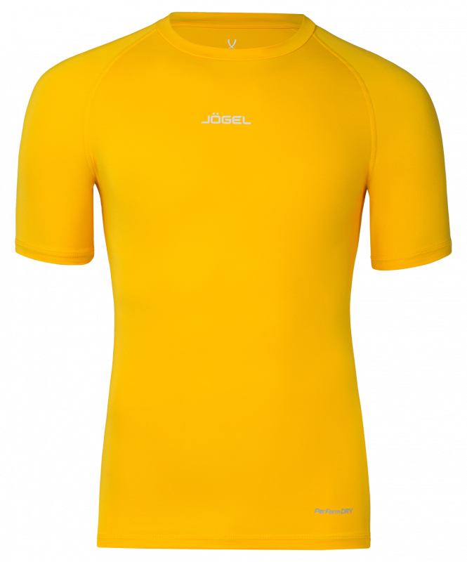 Футболка компрессионная с коротким рукавом CAMP PerFormDRY Baselayer SS Tee, желтый, размер 2XL, JÖGEL ЦБ-00004016