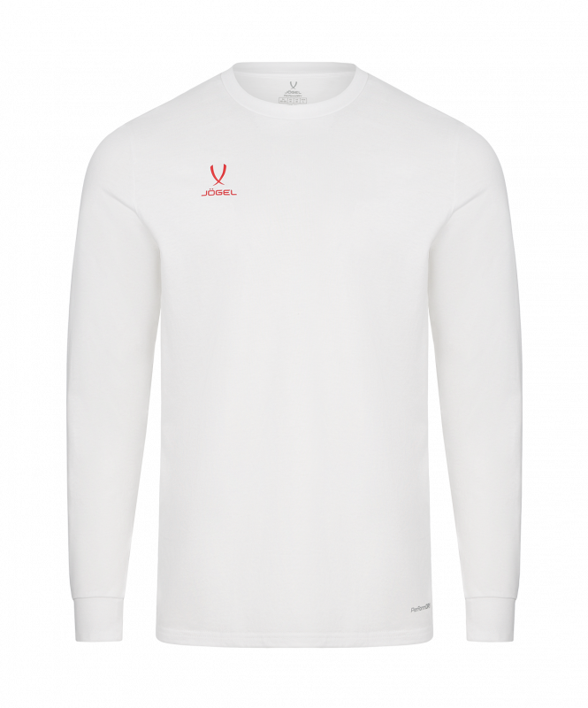 Футболка баскетбольная с длинным рукавом DIVISION PerFormDRY Pre-Match Longsleeve Jersey, белый, размер XLT, Jögel ЦБ-00004382