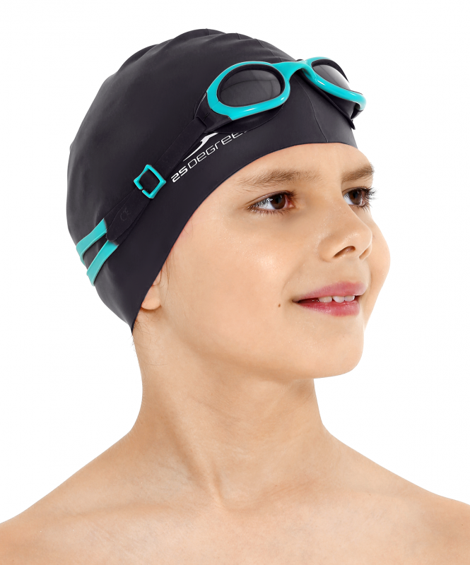 Шапочка для плавания Nuance Black, силикон, подростковый, 25Degrees УТ-00019509