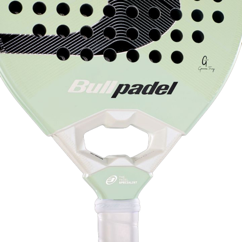 Ракетка для падела BULLPADEL Elite 02 2027, 497248, для профес-в, стекловолокно, карбон, молочн., черн