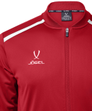 Олимпийка DIVISION PerFormDRY Pre-match Knit Jacket, красный, детский, размер XS, Jögel ЦБ-00002228