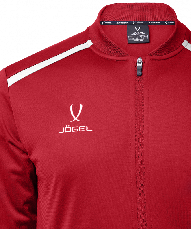 Олимпийка DIVISION PerFormDRY Pre-match Knit Jacket, красный, детский, размер XS, Jögel ЦБ-00002228