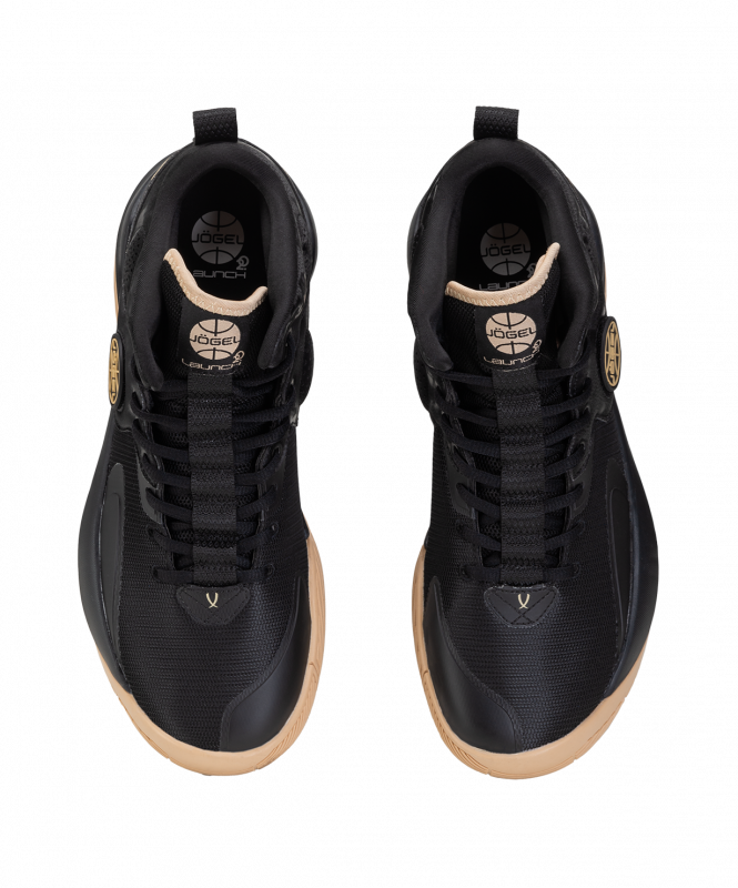 Кроссовки баскетбольные Launch MID, Black/gold, размер 45, JÖGEL ЦБ-00003479