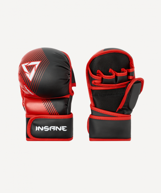 Перчатки INSANE MMA HYBRID, красный, размер M ЦБ-00003878