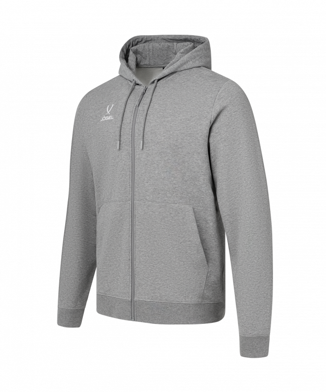 Худи на молнии ESSENTIAL Cotton FZ Hoodie, серый меланж, детский, размер YL, JÖGEL ЦБ-00004784