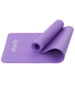 Коврик для йоги и фитнеса FM-301, NBR, 183x58x1,0 см, фиолетовый пастель, Starfit