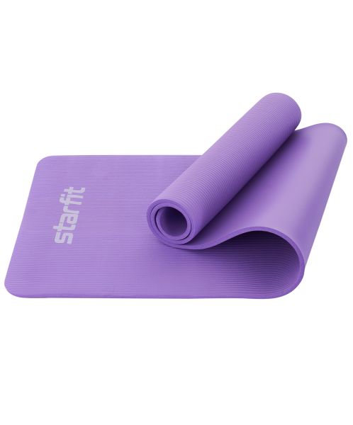 Коврик для йоги и фитнеса FM-301, NBR, 183x61x1,0 см, фиолетовый пастель, Starfit